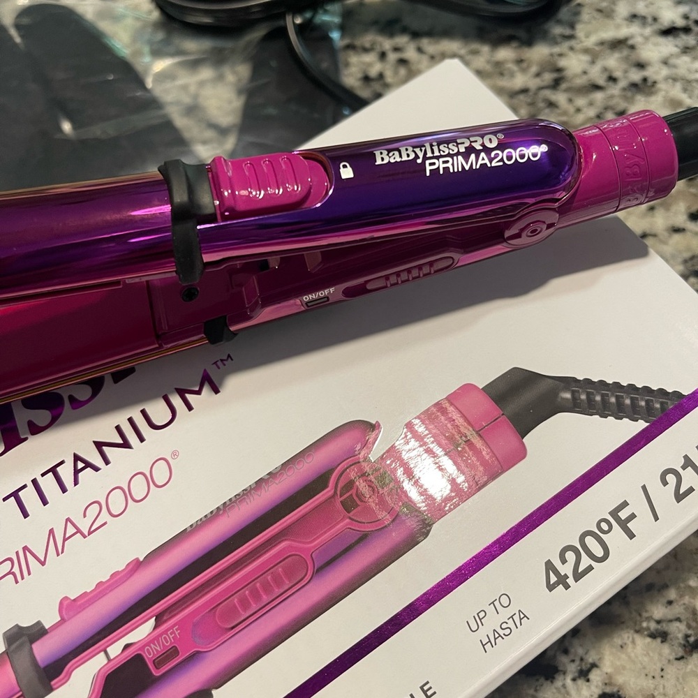 BaBylissPRO Nano Titanium Prima2000 Flat Iron Mini LIMITED Edition - Picture 2 of 9